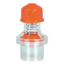 Peep Klep en Peep Ventilatie Adapter Wegwerp Peep-Klep, volwassen, oranje. (5 - 20 cm H₂O)